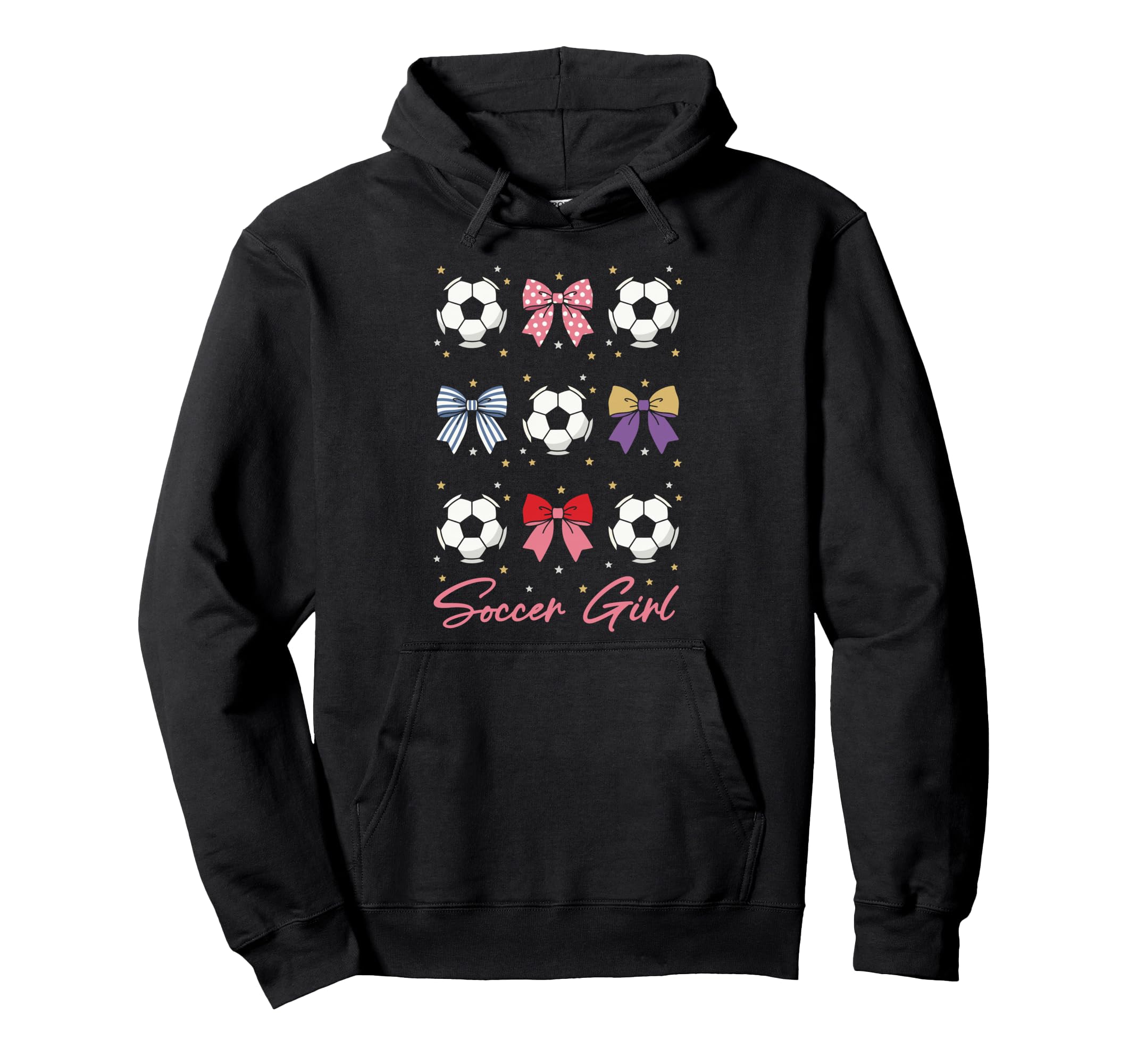 Soccer Bow Soccer Hoodie - Unique Graphic Unisex - T-Shirt, Sweatshirt, Hoodie