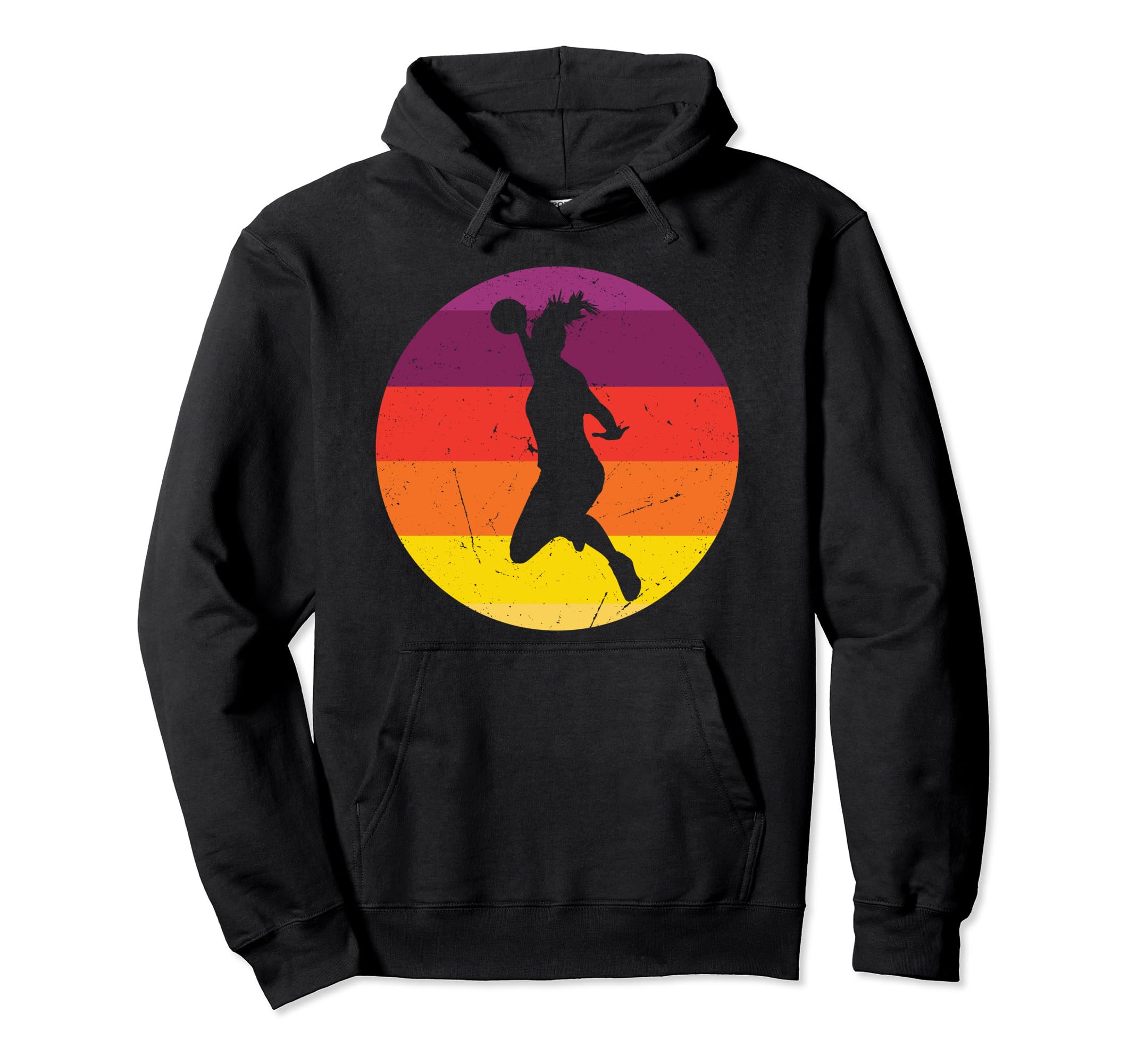 Handball Player Handball Sunset Handball Hoodie - Trendy Graphic Men Women - T-Shirt, Sweatshirt, Hoodie