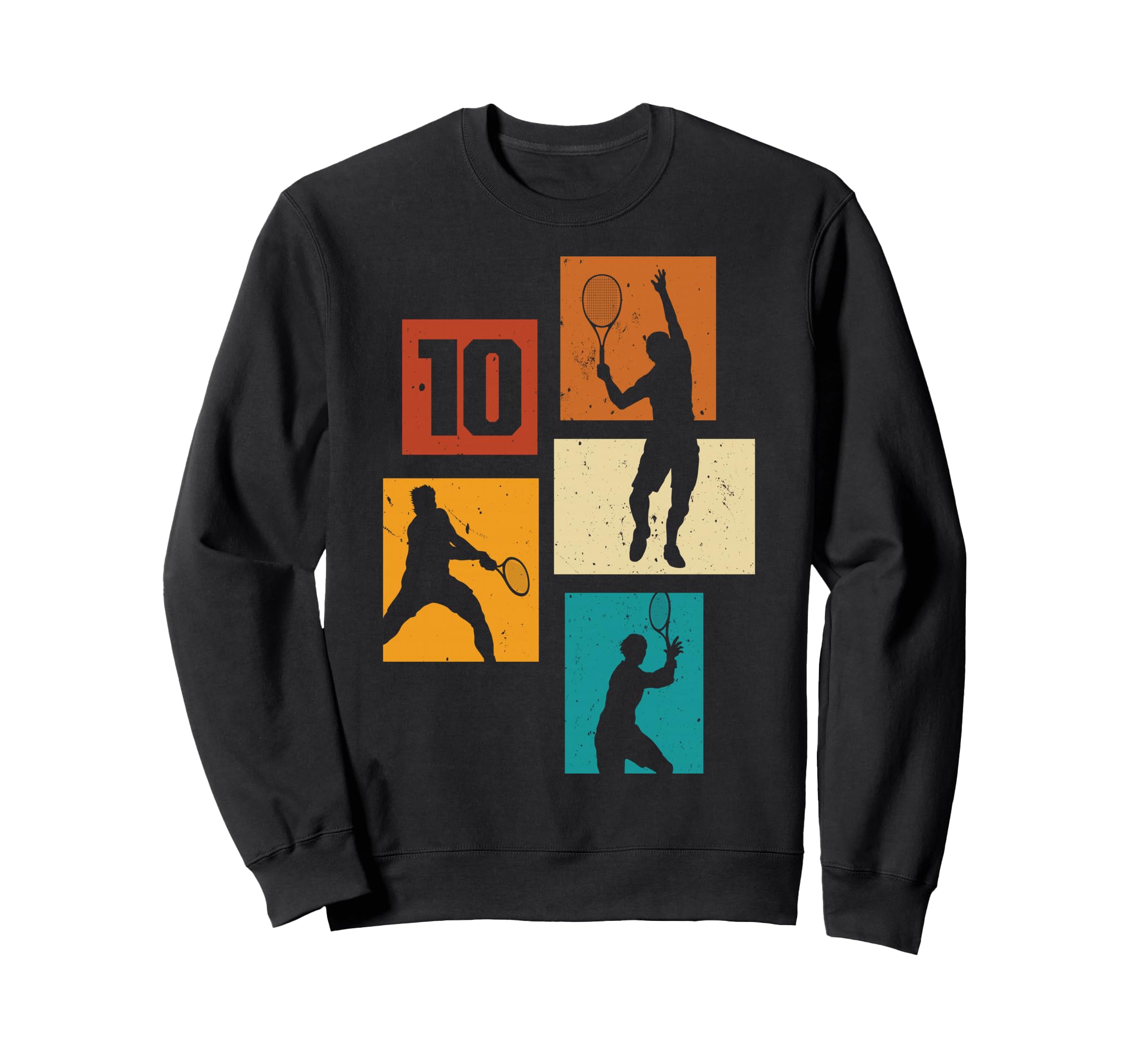 10Th Birthday Tennis Player Sweatshirt - Custom Art Print for Adults - T-Shirt, Sweatshirt, Hoodie