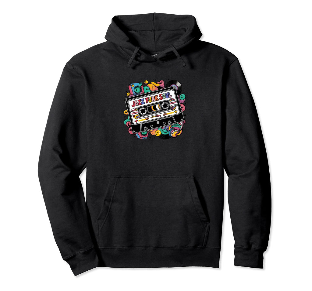 Mix Tape Cassette Jazz Funk Soul Music Hoodie - Trendy Graphic Unisex - T-Shirt, Sweatshirt, Hoodie