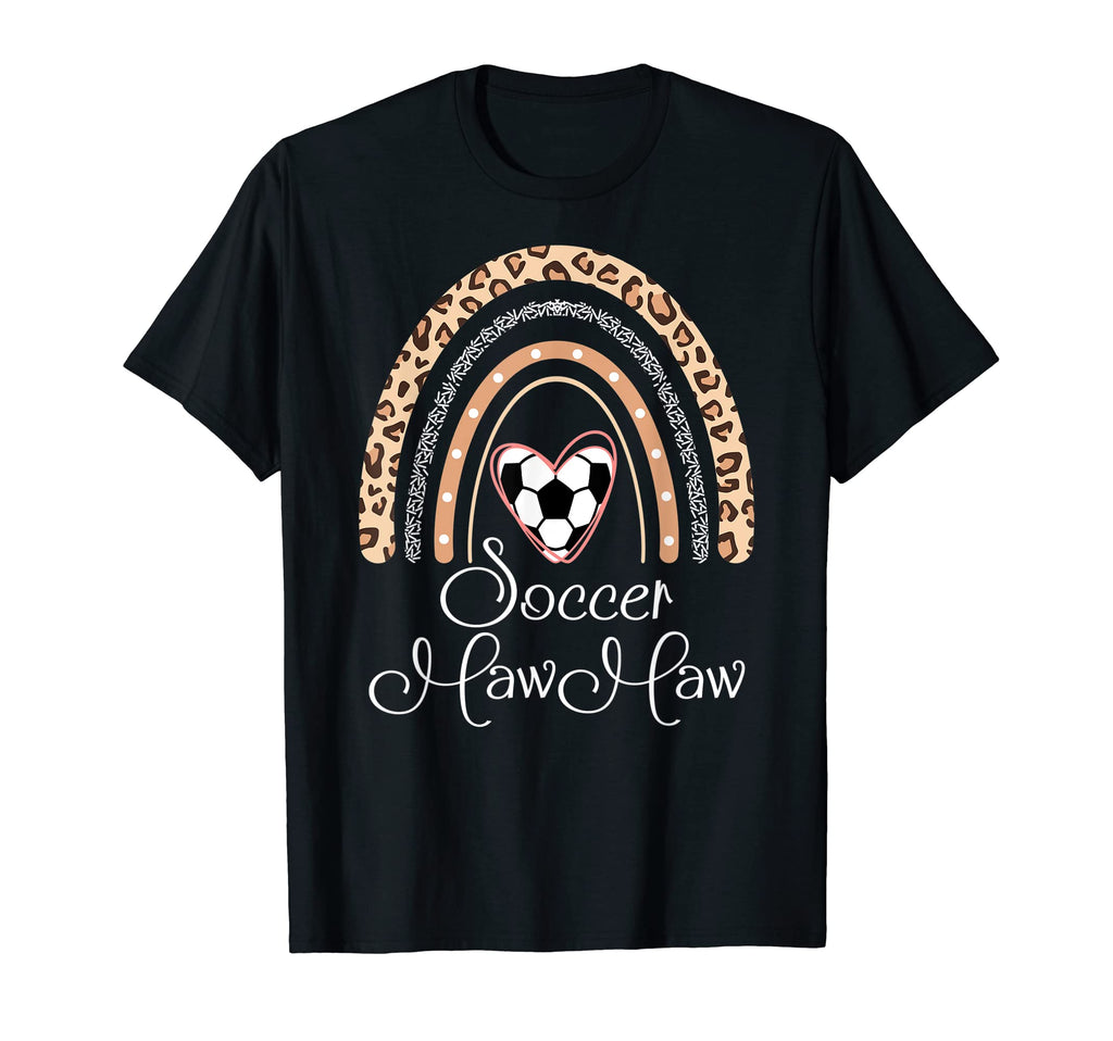 Soccer Mawmaw Boho Rainbow Funny Soccer T-Shirt - Novelty Apparel Unisex - T-Shirt, Sweatshirt, Hoodie