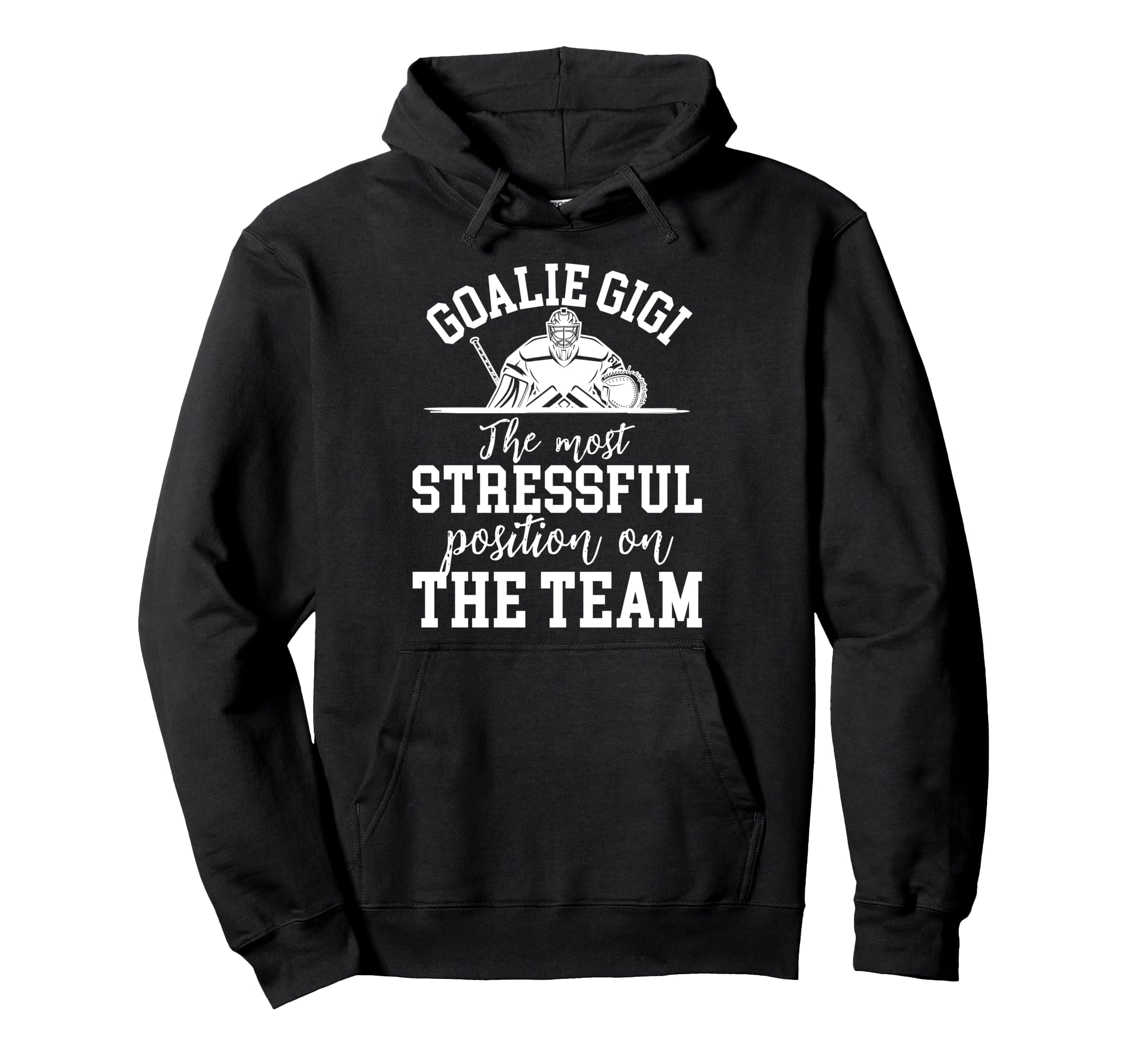Funny Hockey Goalie Gigi Hockey Hoodie - Custom Art Print for Adults - T-Shirt, Sweatshirt, Hoodie