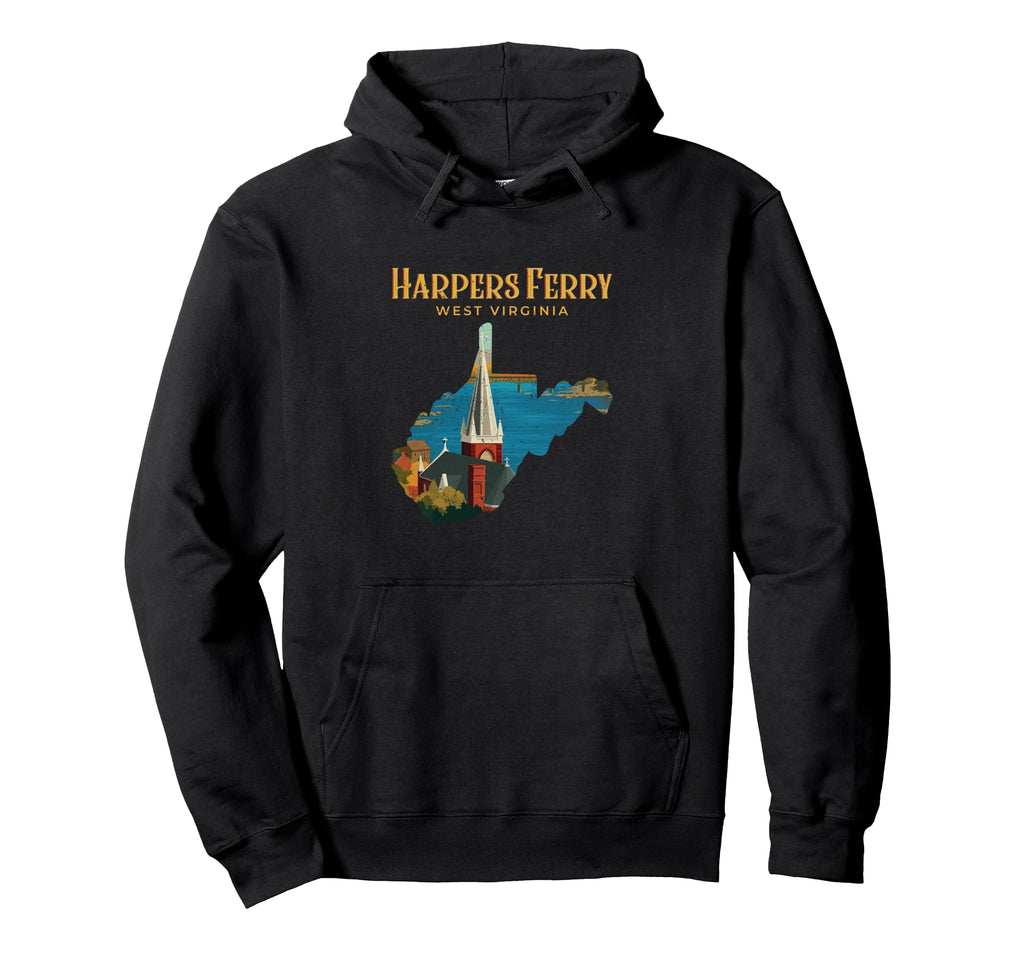 Harpers Ferry Landscape West Virginia Hoodie - Casual Everyday Wear Unisex - T-Shirt, Sweatshirt, Hoodie