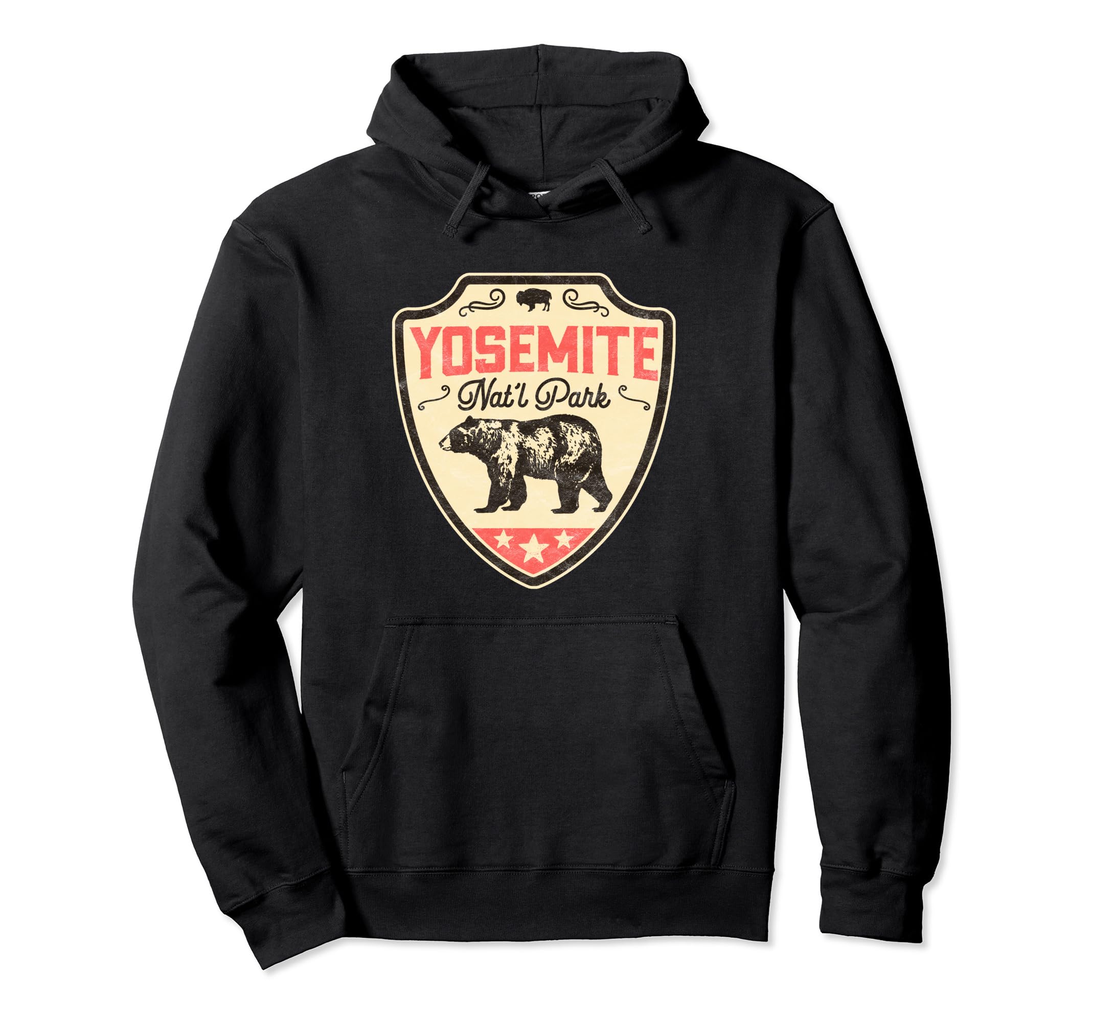 Yosemite National Park Black Bear Hoodie - Trendy Graphic Men Women - T-Shirt, Sweatshirt, Hoodie