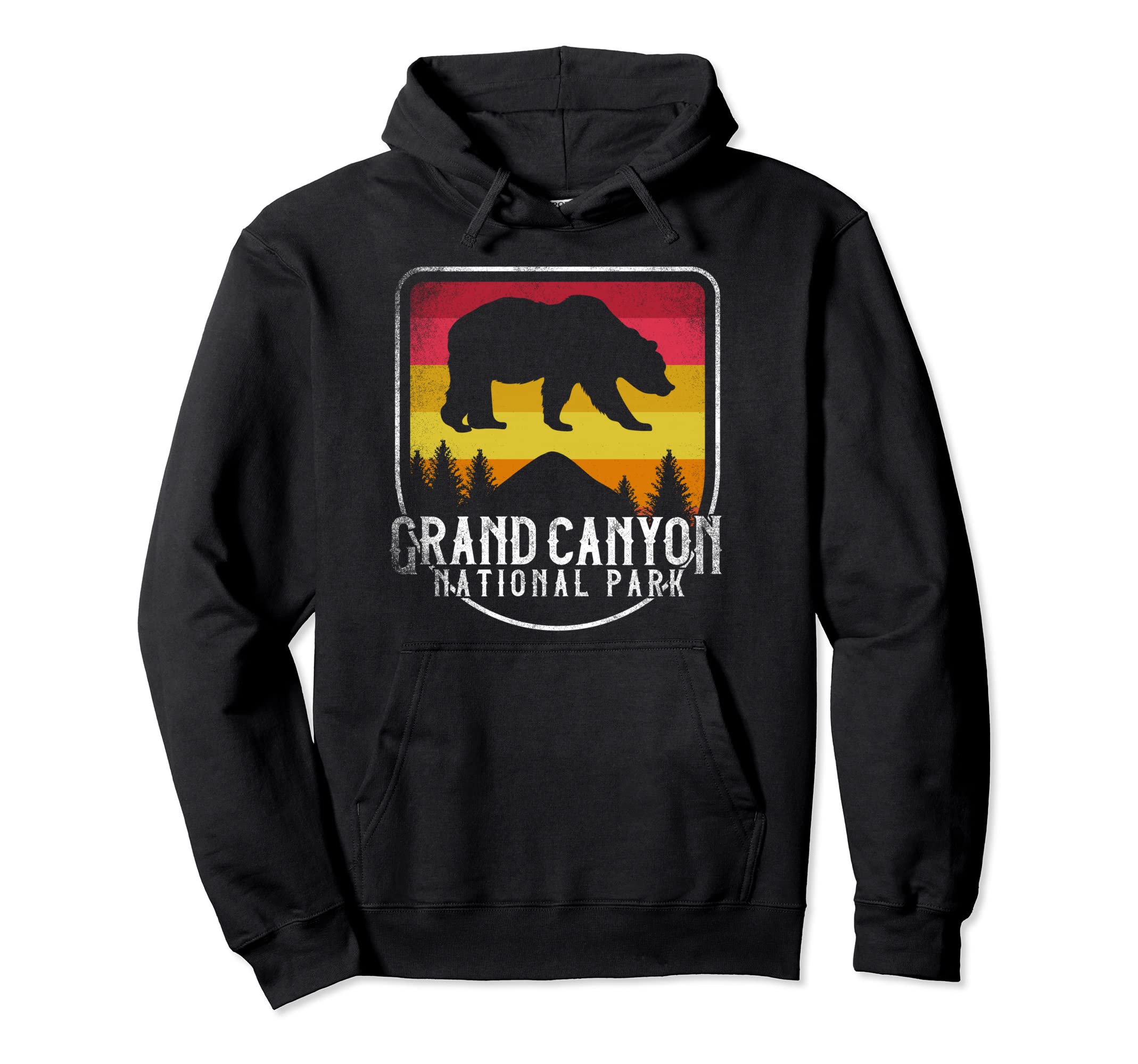 Grand Canyon National Park Distressed Hoodie - Unique Graphic for Adults - T-Shirt, Sweatshirt, Hoodie