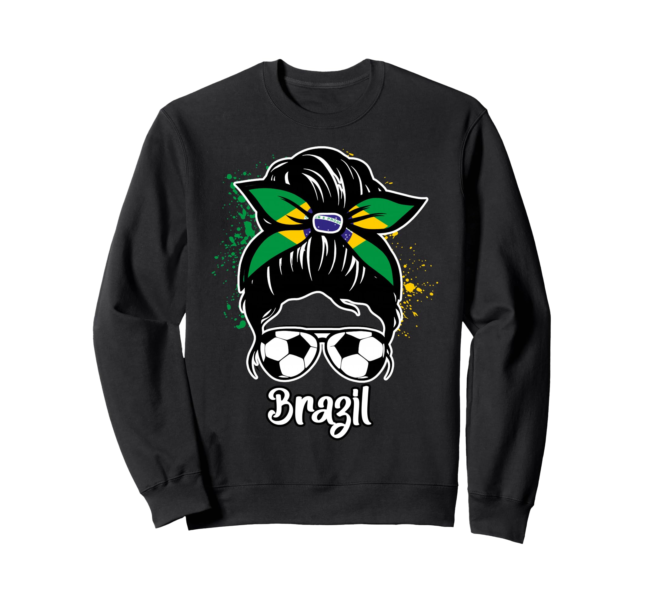 Brazil Soccer Game Player Football Sweatshirt - Graphic Print Men Women - T-Shirt, Sweatshirt, Hoodie