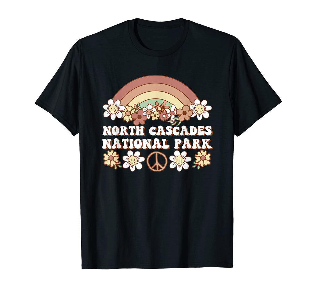 Groovy North Cascades National T-Shirt - Casual Everyday Wear Men Women - T-Shirt, Sweatshirt, Hoodie