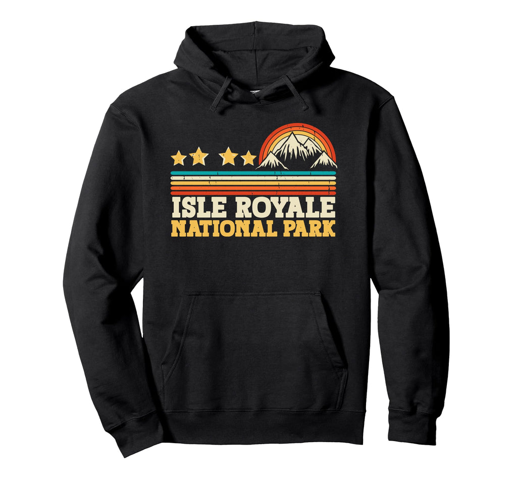 Isle Royale National Park Mountain Hoodie - Fun Novelty Design for Adults - T-Shirt, Sweatshirt, Hoodie