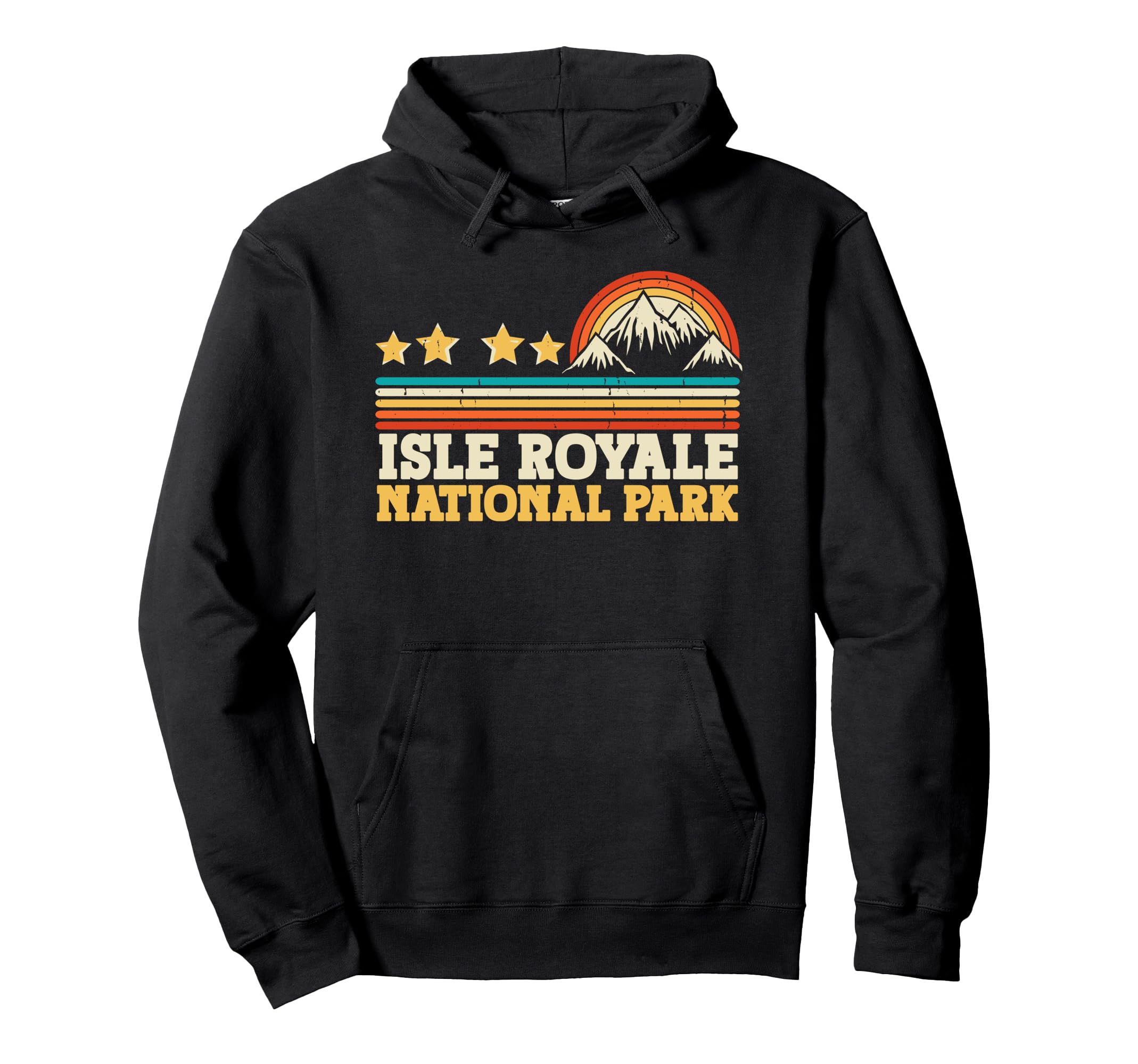 Isle Royale National Park Mountain Hoodie - Fun Novelty Design for Adults - T-Shirt, Sweatshirt, Hoodie