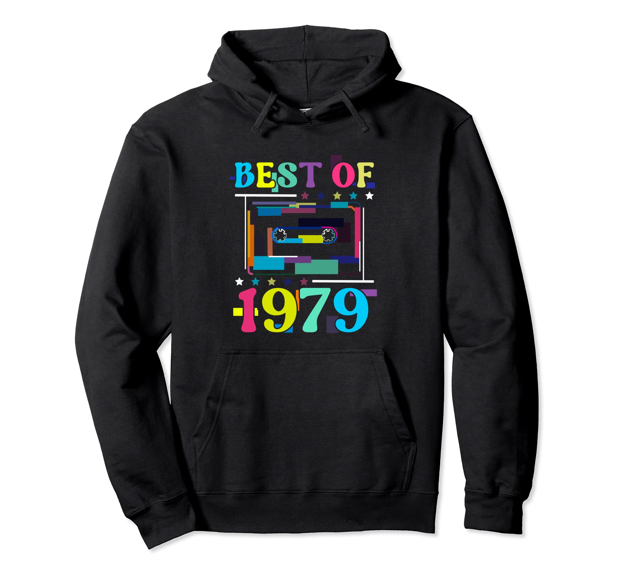 Best 1979 Birthday Birth Year Cassette Hoodie - Novelty Apparel Men Women - T-Shirt, Sweatshirt, Hoodie