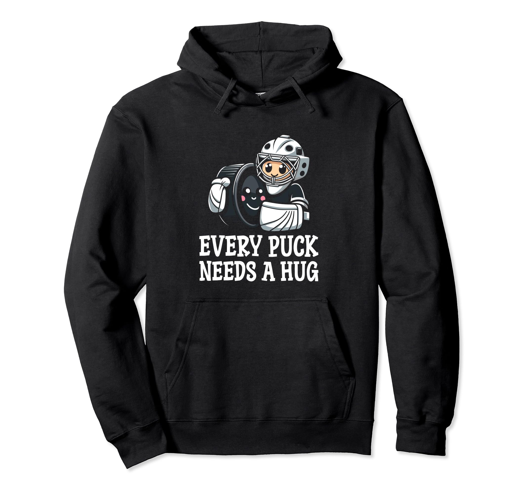 Ice Hockey Goalie Goalkeeper Goalie Puck Hoodie - Fun Novelty Design Unisex - T-Shirt, Sweatshirt, Hoodie