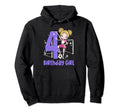 4Th Birthday Soccer Ball Net Party Hoodie - Custom Art Print for Adults - T-Shirt, Sweatshirt, Hoodie
