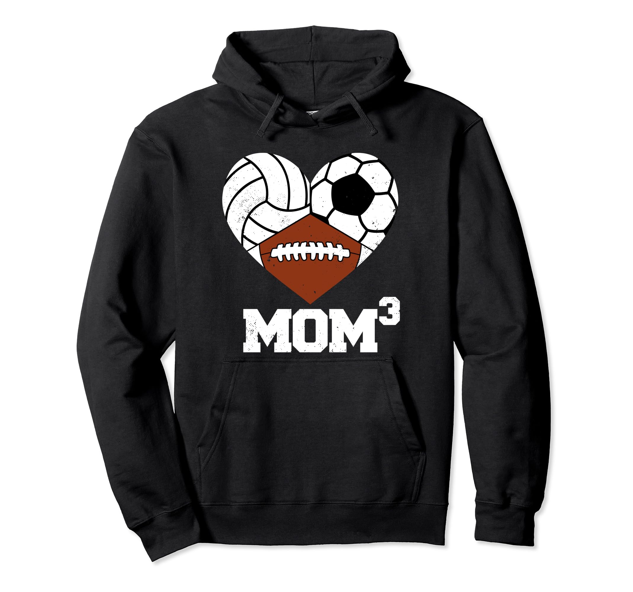 Mom Cubed Mom3 Mom Three Volleyball Hoodie - Aesthetic Graphic for Adults - T-Shirt, Sweatshirt, Hoodie