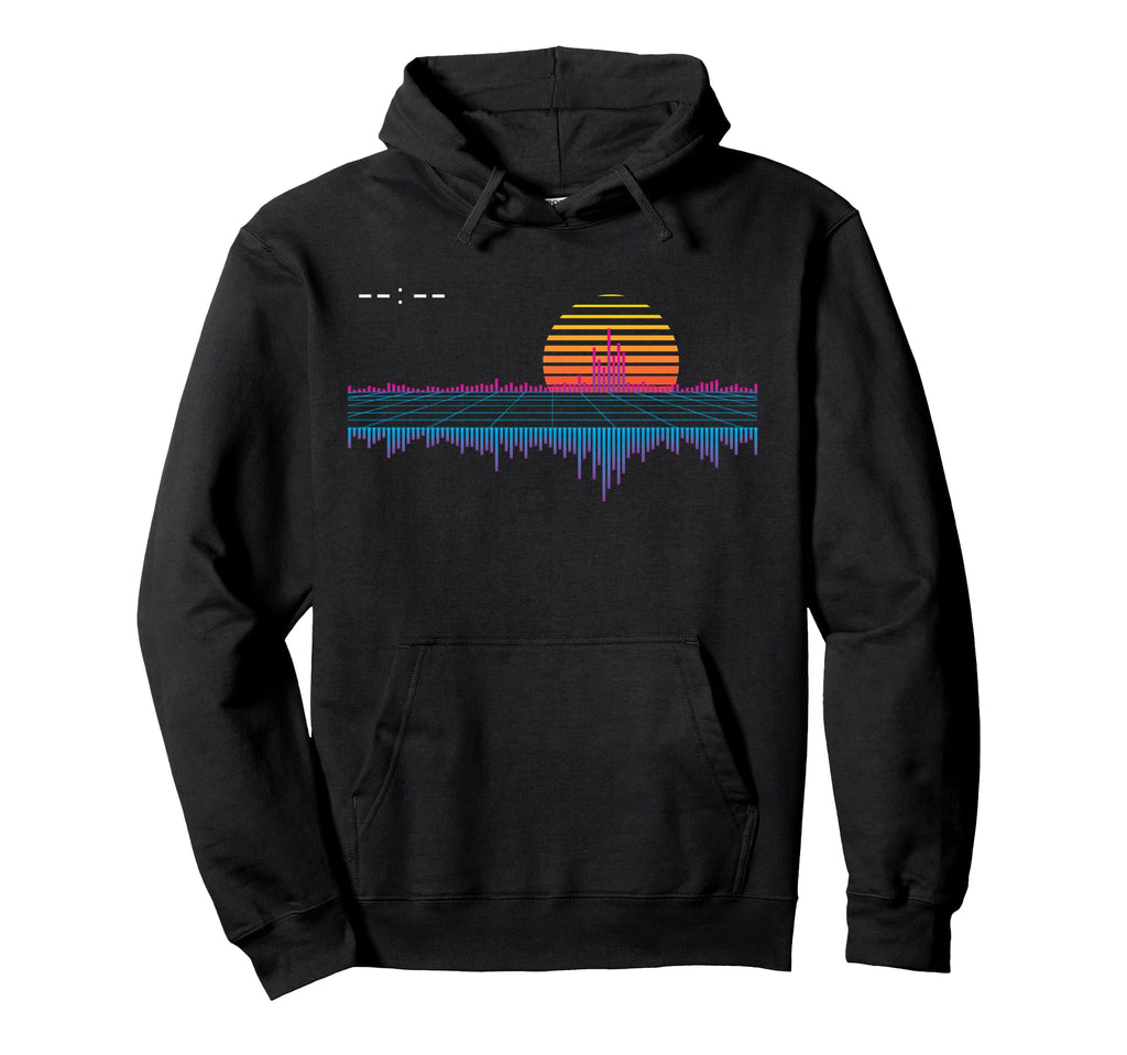 Outrun Synthwave Vaporwave Sunset Aesthetic Hoodie - Graphic Print Unisex - T-Shirt, Sweatshirt, Hoodie