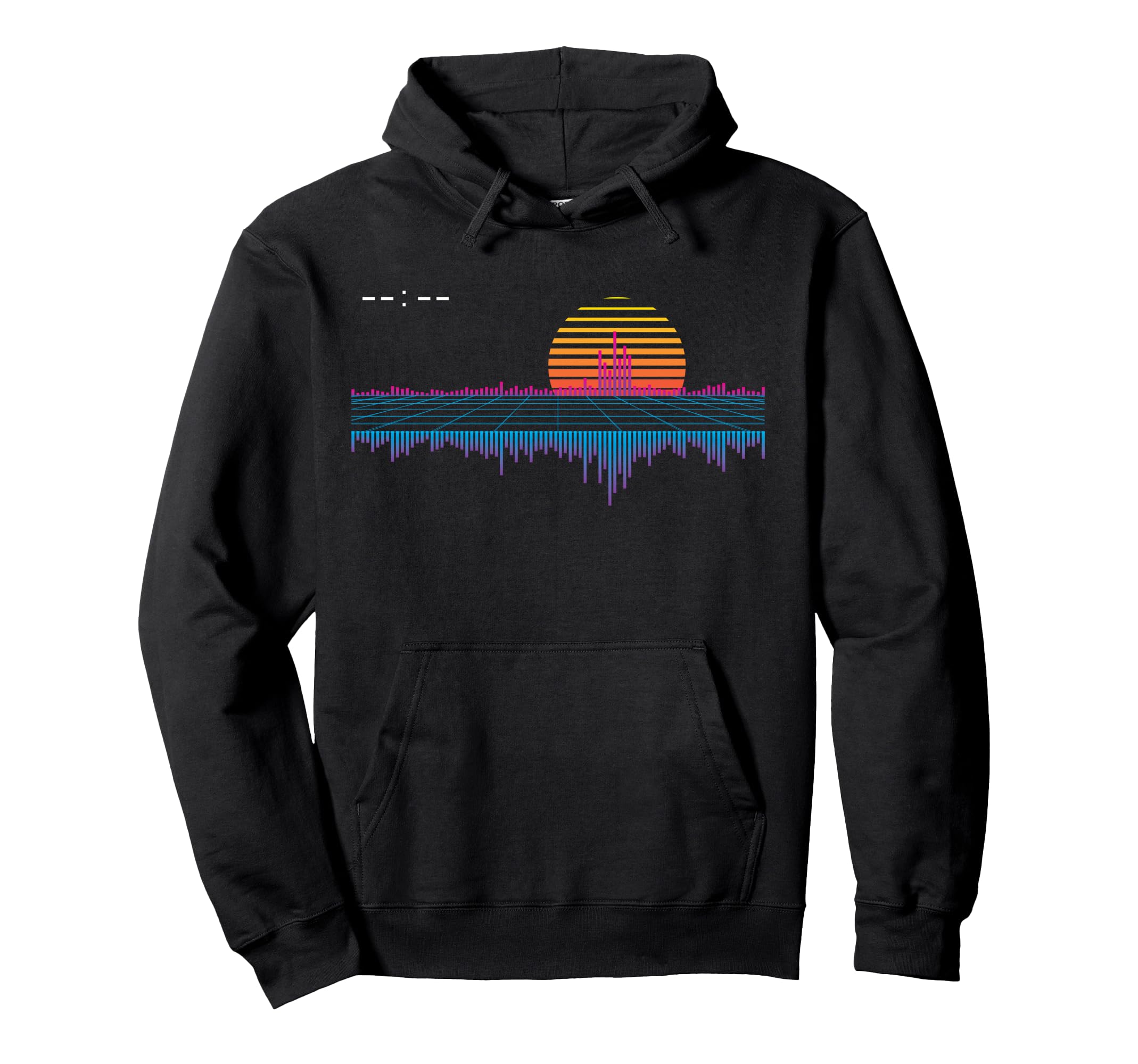 Outrun Synthwave Vaporwave Sunset Aesthetic Hoodie - Graphic Print Unisex - T-Shirt, Sweatshirt, Hoodie