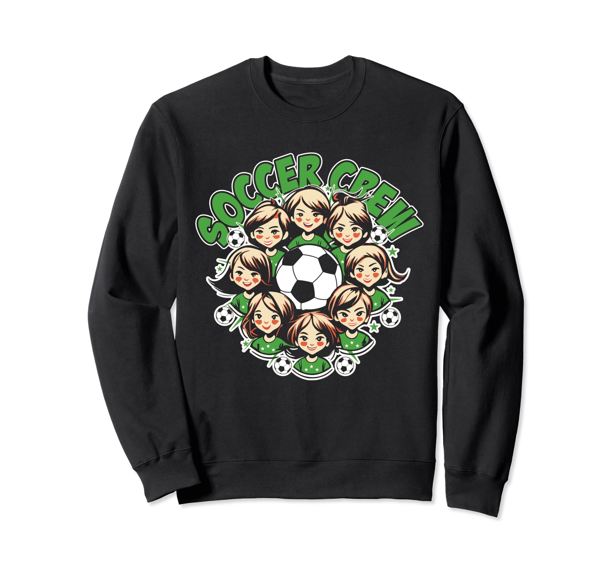 Soccer Ladies Crew Soccer Team Sweatshirt - Novelty Apparel for Adults - T-Shirt, Sweatshirt, Hoodie