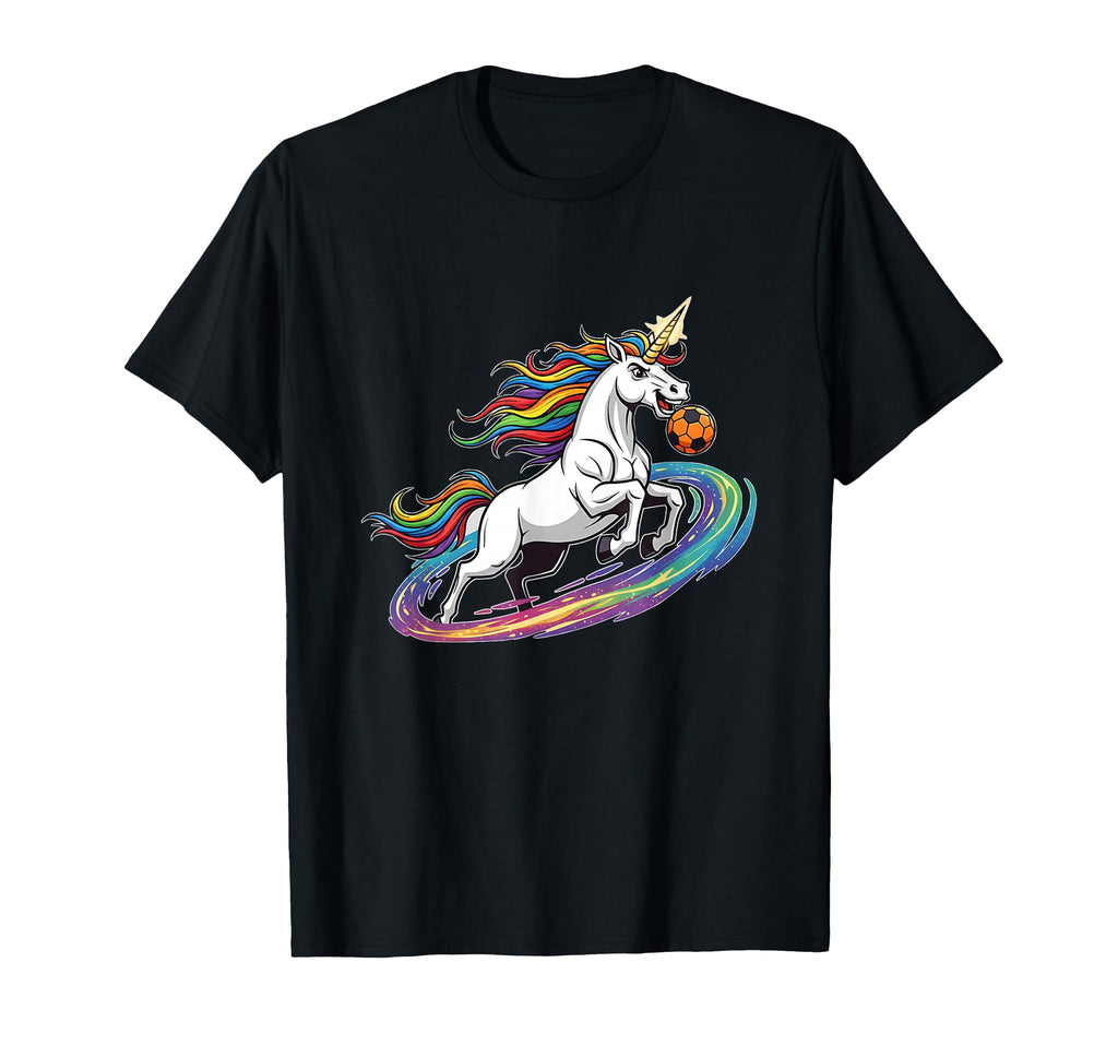 Unicorn Soccer Rainbow Galaxy T-Shirt - Streetwear Style for Adults - T-Shirt, Sweatshirt, Hoodie