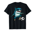 Football Shark T-Shirt - Minimalist Print Men Women - T-Shirt, Sweatshirt, Hoodie
