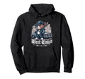 Raised West Coast Hip Hop Teddy Bear Hoodie - Novelty Apparel Men Women - T-Shirt, Sweatshirt, Hoodie