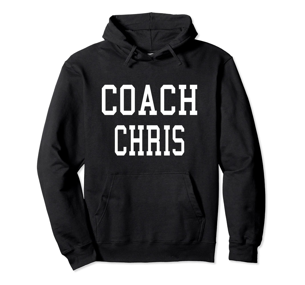 Coach Chris Custom Football Soccer Hoodie - Minimalist Print Unisex - T-Shirt, Sweatshirt, Hoodie