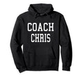 Coach Chris Custom Football Soccer Hoodie - Minimalist Print Unisex - T-Shirt, Sweatshirt, Hoodie