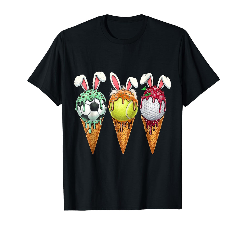 Easter Soccer Tennis Golf Ice Cream T-Shirt - Unique Graphic Unisex - T-Shirt, Sweatshirt, Hoodie