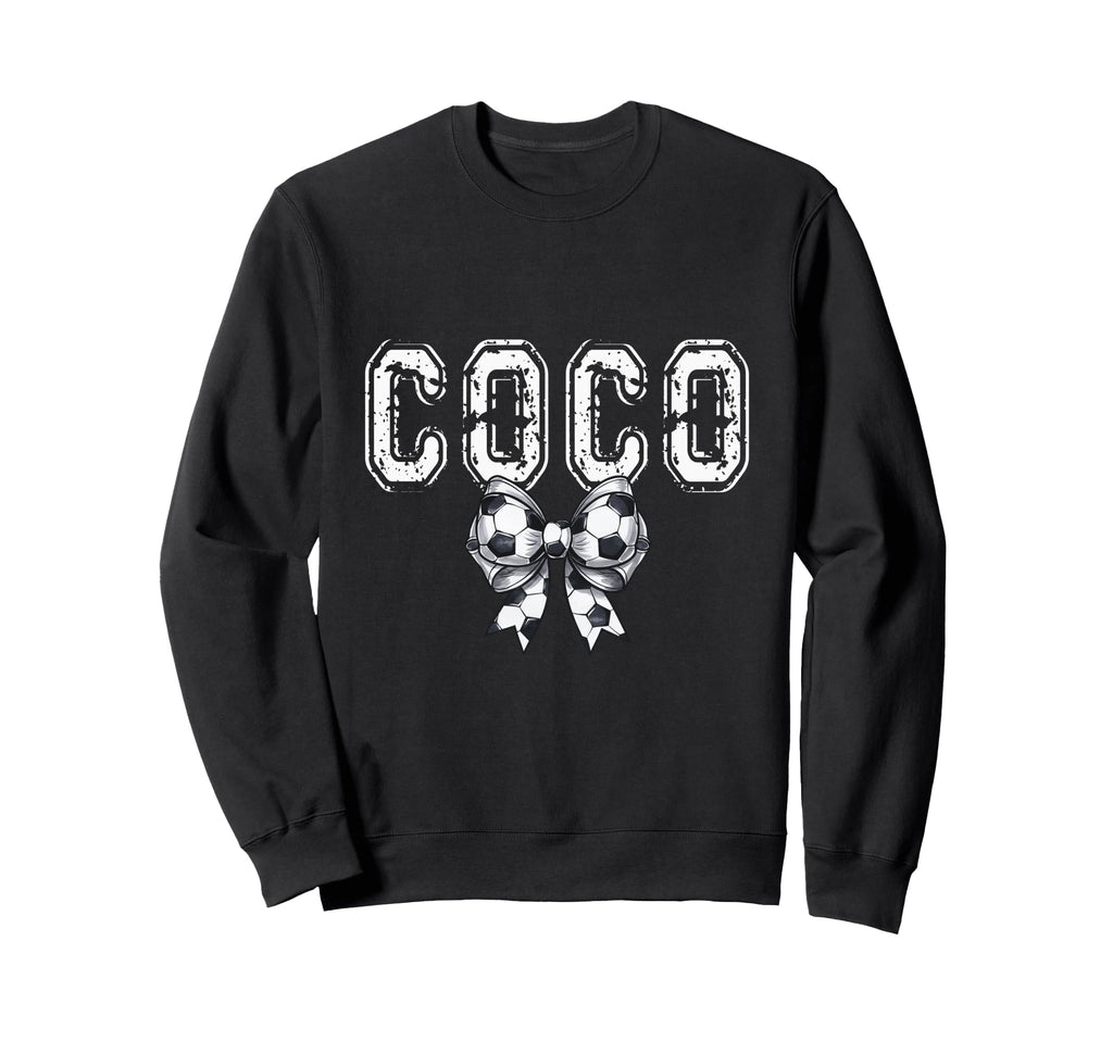 Coquette Soccer Coco Spirit Sweatshirt - Minimalist Print for Adults - T-Shirt, Sweatshirt, Hoodie