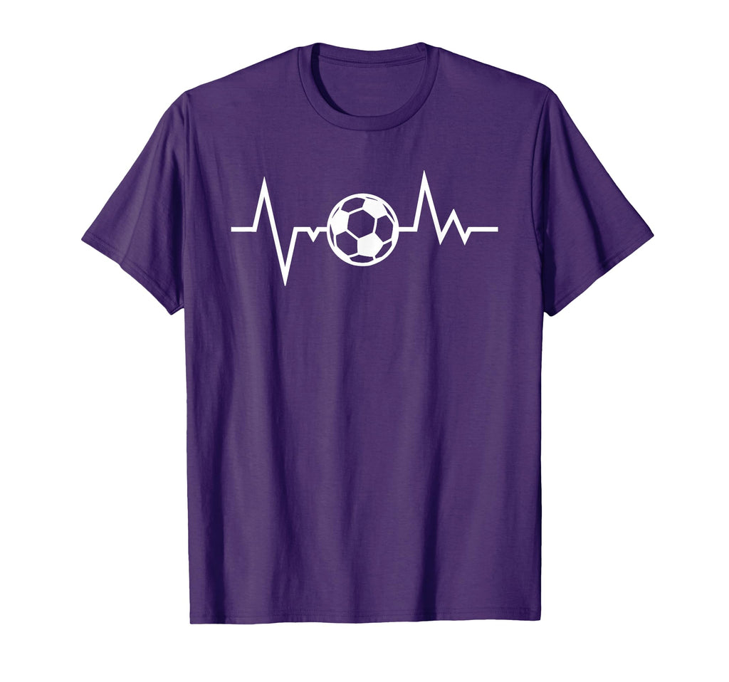 Soccer Sports Funny Soccer Heartbeat T-Shirt - Graphic Print Unisex - T-Shirt, Sweatshirt, Hoodie