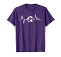 Soccer Sports Funny Soccer Heartbeat T-Shirt - Graphic Print Unisex - T-Shirt, Sweatshirt, Hoodie