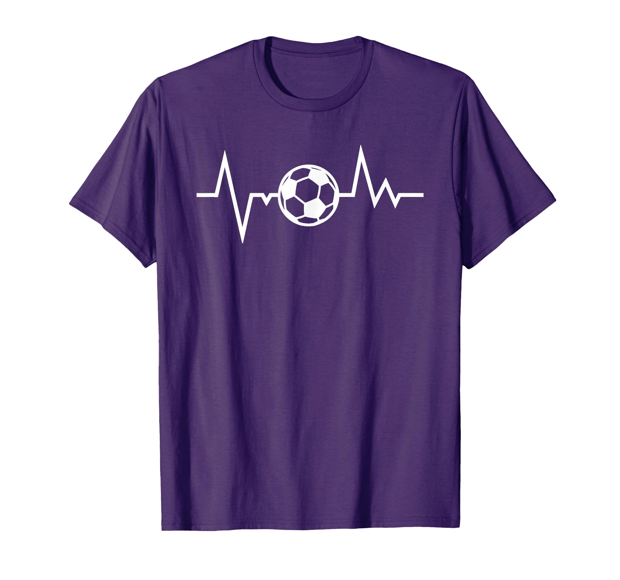 Soccer Sports Funny Soccer Heartbeat T-Shirt - Graphic Print Unisex - T-Shirt, Sweatshirt, Hoodie