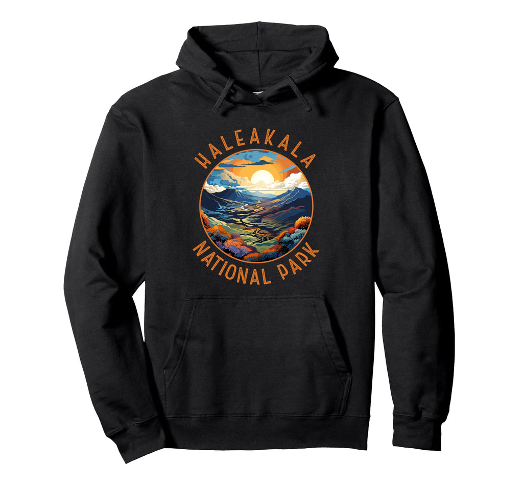 Haleakala National Park Sunset Distressed Hoodie - Trendy Graphic Unisex - T-Shirt, Sweatshirt, Hoodie