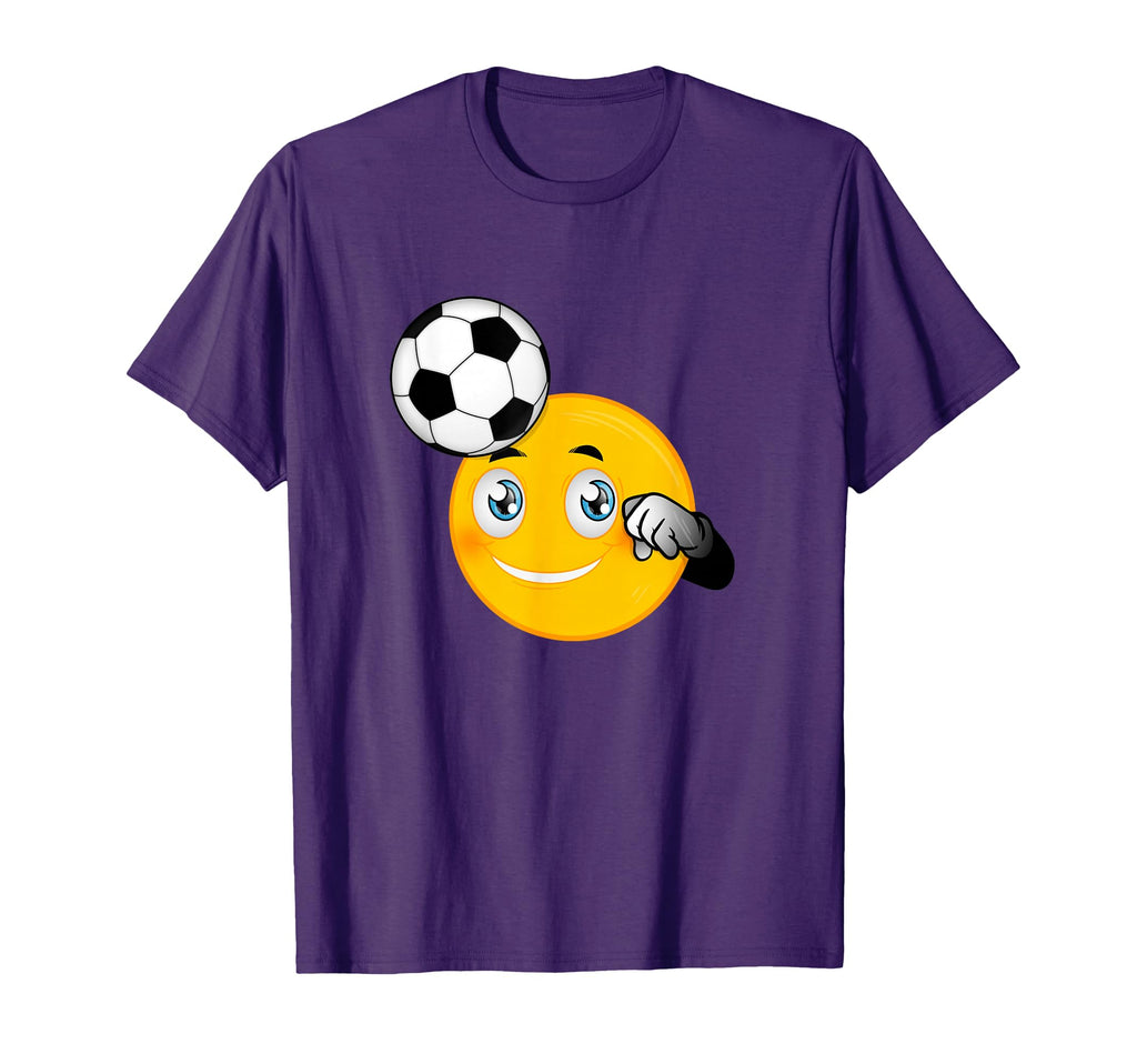 Soccer Football Emoticon Cartoon T-Shirt - Fun Novelty Design Men Women - T-Shirt, Sweatshirt, Hoodie