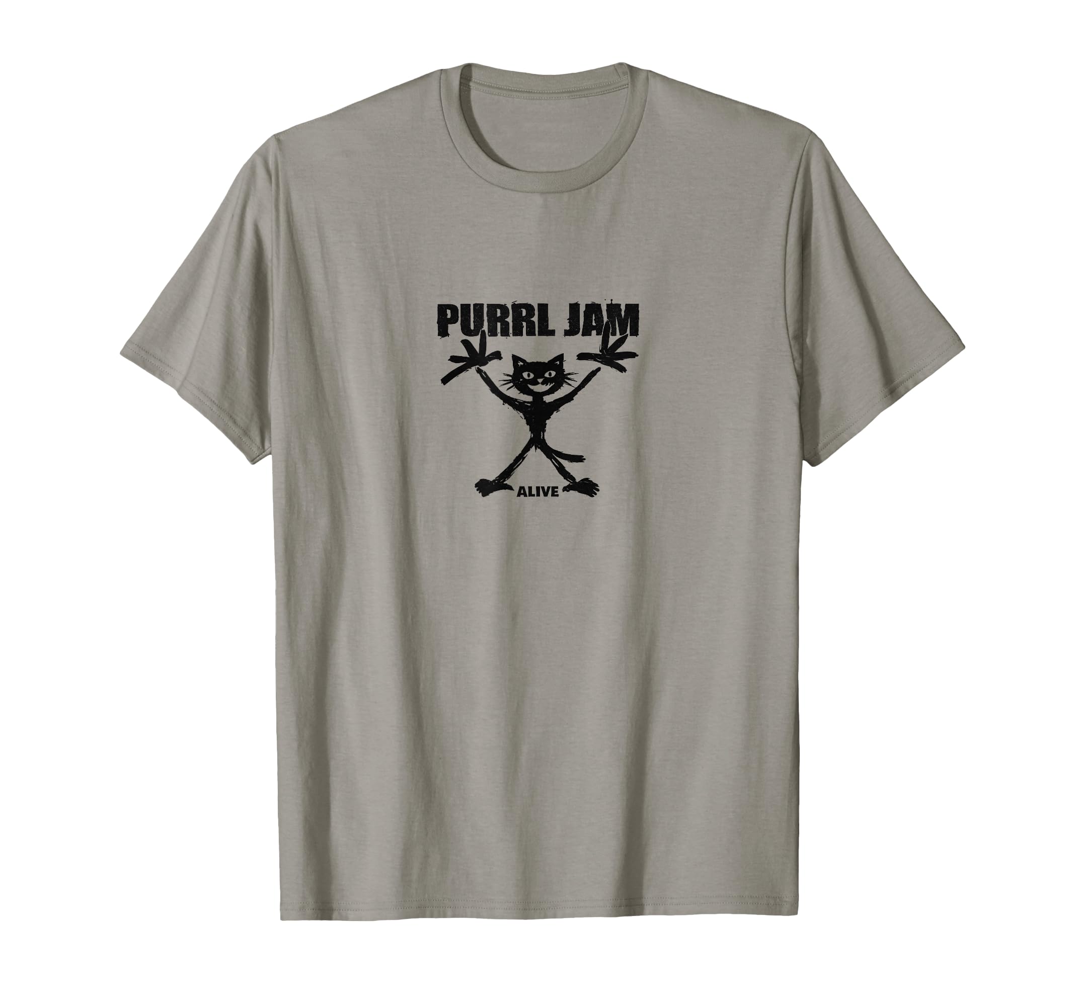 Purrl Jam Cat Rock Band Grunge T-Shirt - Minimalist Print Men Women - T-Shirt, Sweatshirt, Hoodie