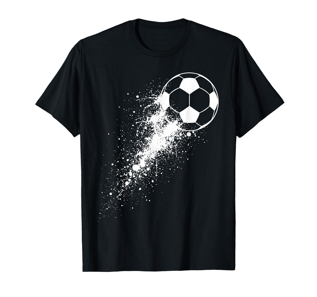 Soccer Ball Breaking Through Wall T-Shirt - Trendy Graphic for Adults - T-Shirt, Sweatshirt, Hoodie