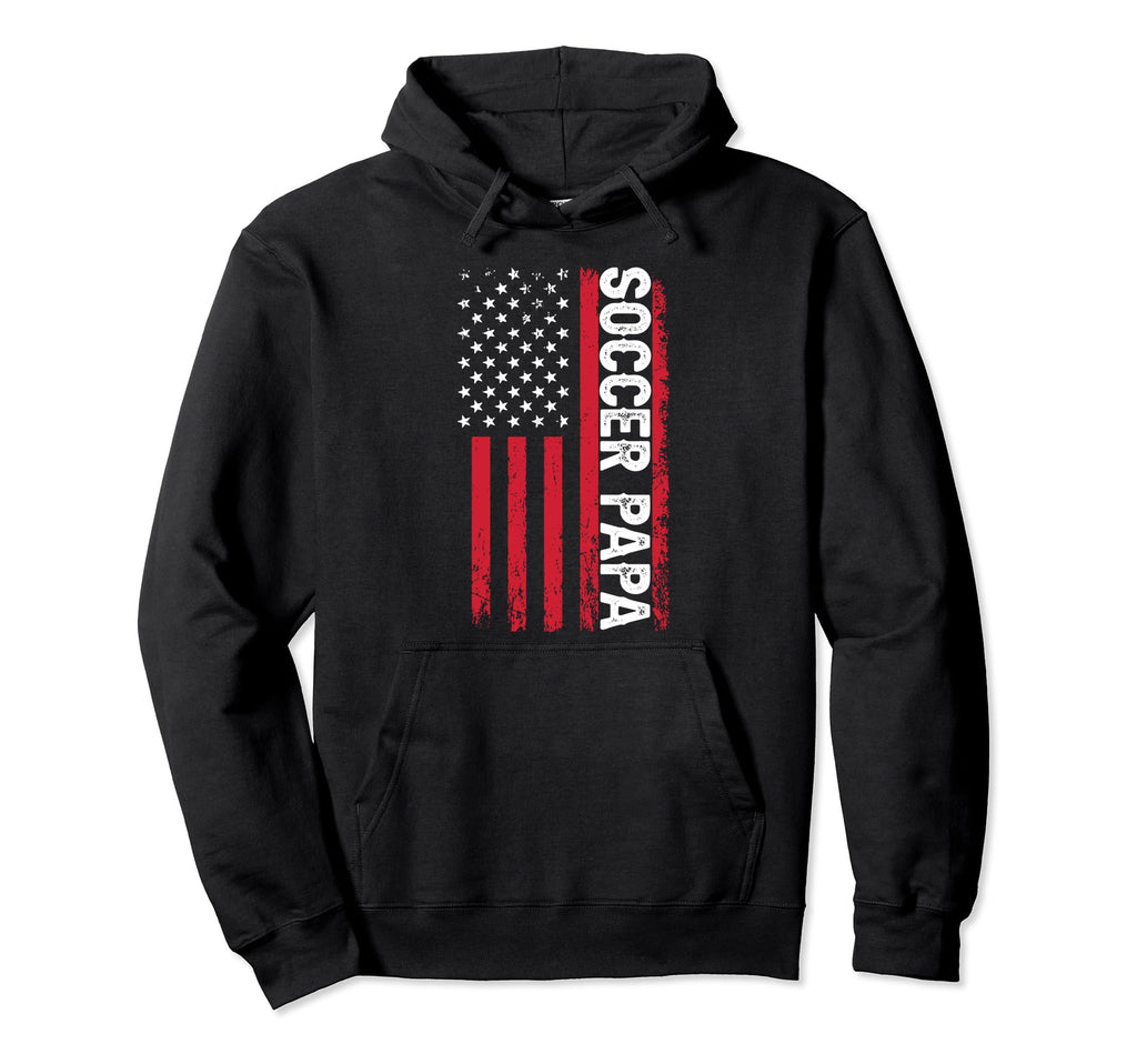 Soccer Papa Sports Dad Player Coach Hoodie - Aesthetic Graphic for Adults - T-Shirt, Sweatshirt, Hoodie