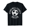 Stonewall County Soccer Distressed T-Shirt - Aesthetic Graphic for Adults - T-Shirt, Sweatshirt, Hoodie