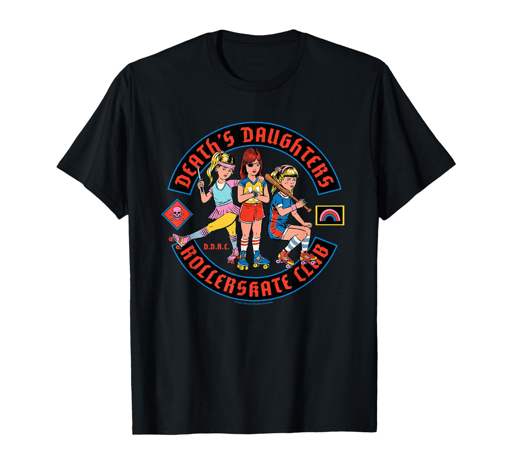 Death Daughters Rollerskate Club Funny T-Shirt - Minimalist Print Unisex - T-Shirt, Sweatshirt, Hoodie