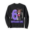 6Th Birthday Black Soccer Ball Net Sweatshirt - Unique Graphic for Adults - T-Shirt, Sweatshirt, Hoodie