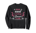 Proud Aunt Awesome Soccer Player Sweatshirt - Aesthetic Graphic Men Women - T-Shirt, Sweatshirt, Hoodie