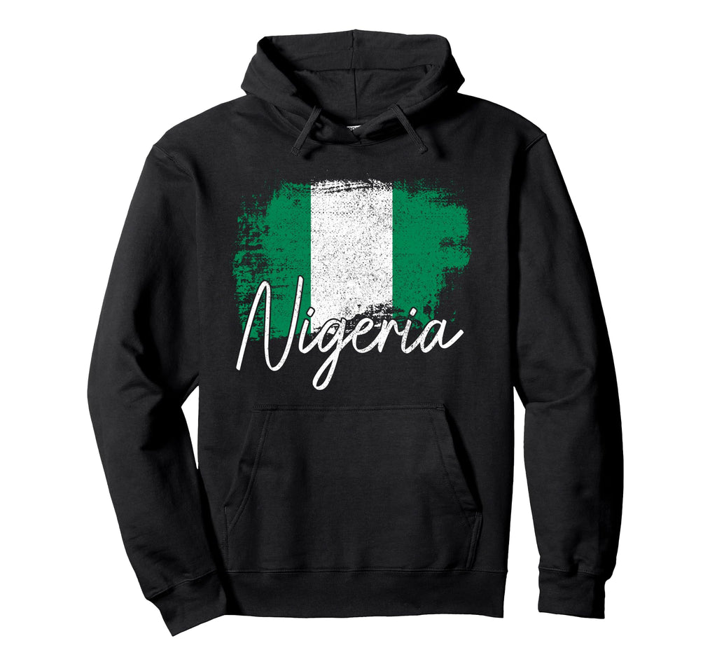 Nigeria Flag Nigerian Pride Roots Hoodie - Minimalist Print for Adults - T-Shirt, Sweatshirt, Hoodie