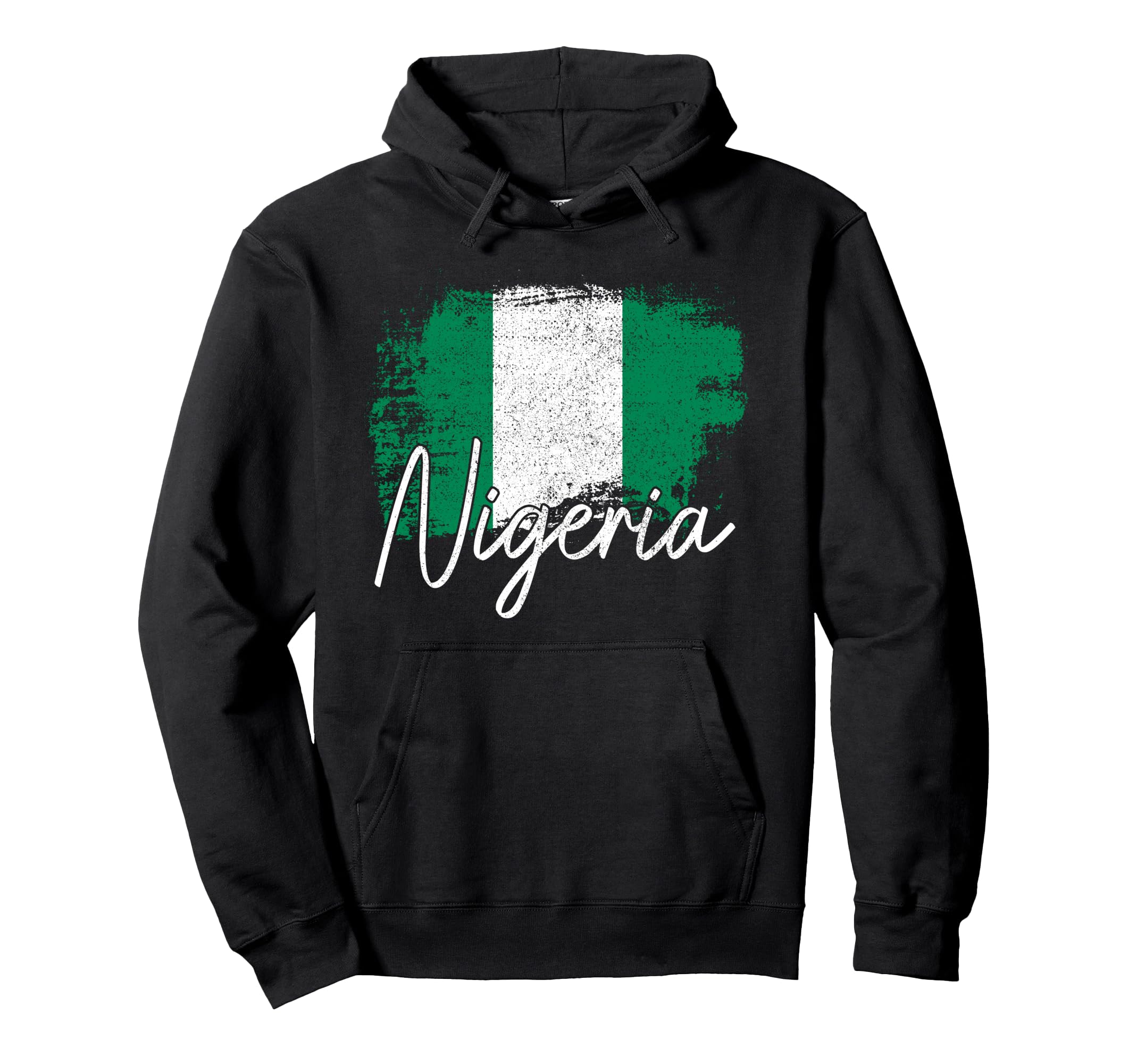 Nigeria Flag Nigerian Pride Roots Hoodie - Minimalist Print for Adults - T-Shirt, Sweatshirt, Hoodie