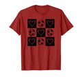 Soccer Valentines Day Hearts Trendy Sports T-Shirt - Trendy Graphic Unisex - T-Shirt, Sweatshirt, Hoodie