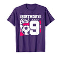 Soccer Birthday Party 9 Year Old 9Th T-Shirt - Custom Art Print Men Women - T-Shirt, Sweatshirt, Hoodie