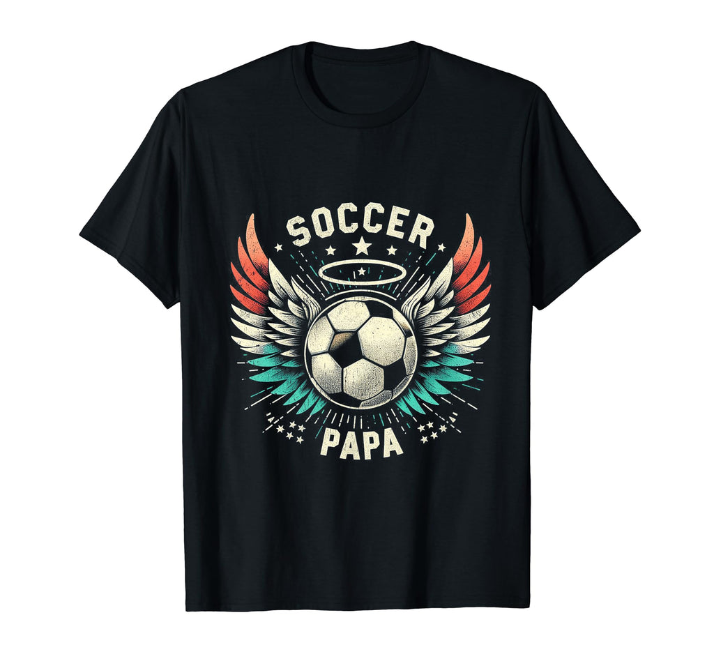 Soccer Papa Family Matching Dad T-Shirt - Custom Art Print for Adults - T-Shirt, Sweatshirt, Hoodie