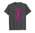 Number 7 Seven Distressed Sport Team T-Shirt - Trendy Graphic Unisex - T-Shirt, Sweatshirt, Hoodie