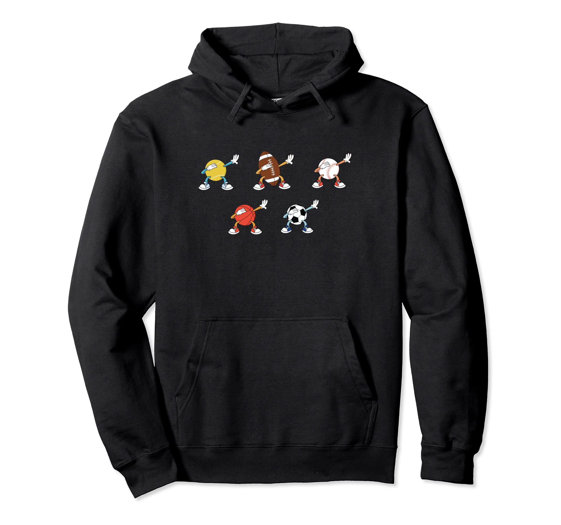 Dabbing Balls Baseball Soccer Hoodie - Casual Everyday Wear for Adults - T-Shirt, Sweatshirt, Hoodie
