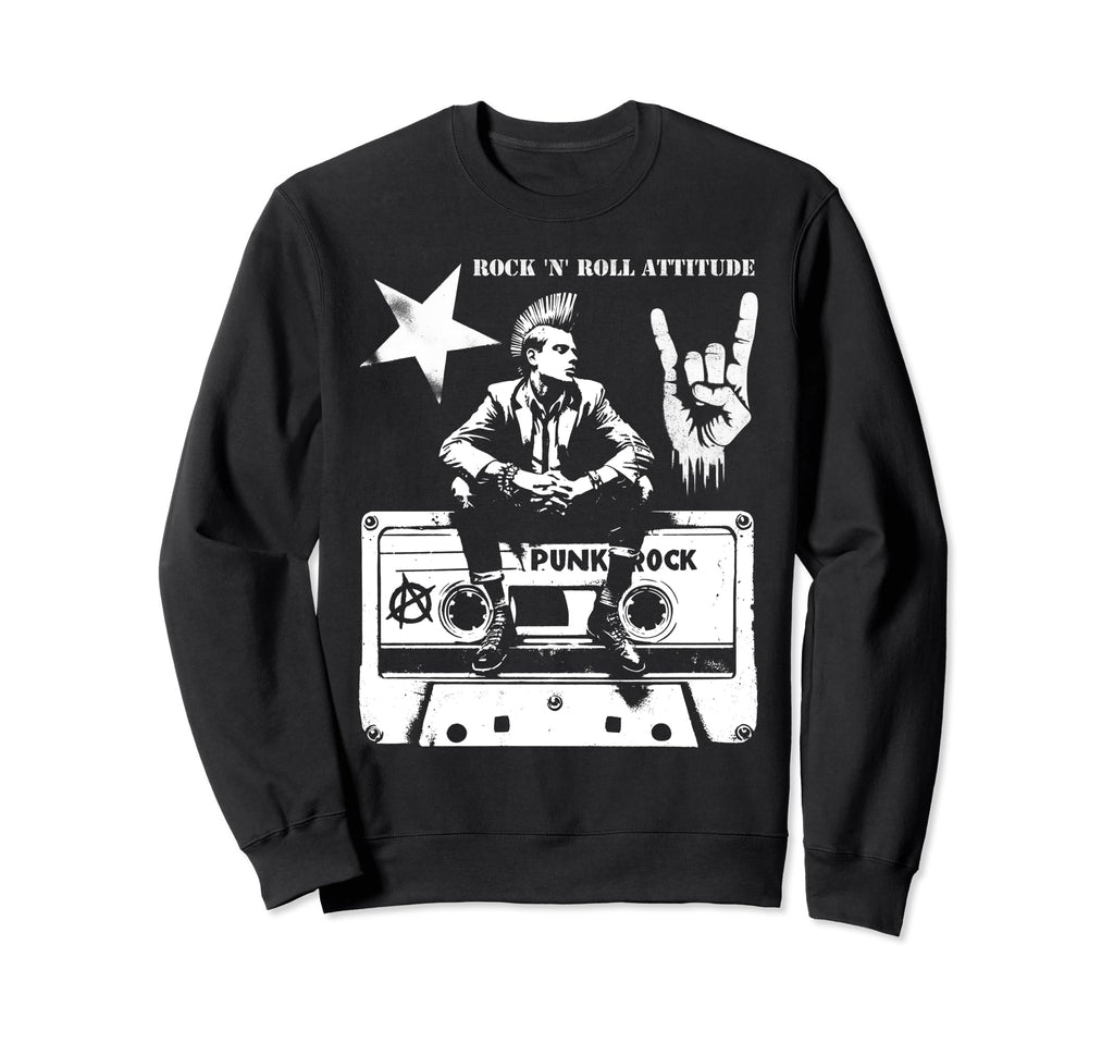 Hand Horns Punk Rock Music Sweatshirt - Casual Everyday Wear Unisex - T-Shirt, Sweatshirt, Hoodie