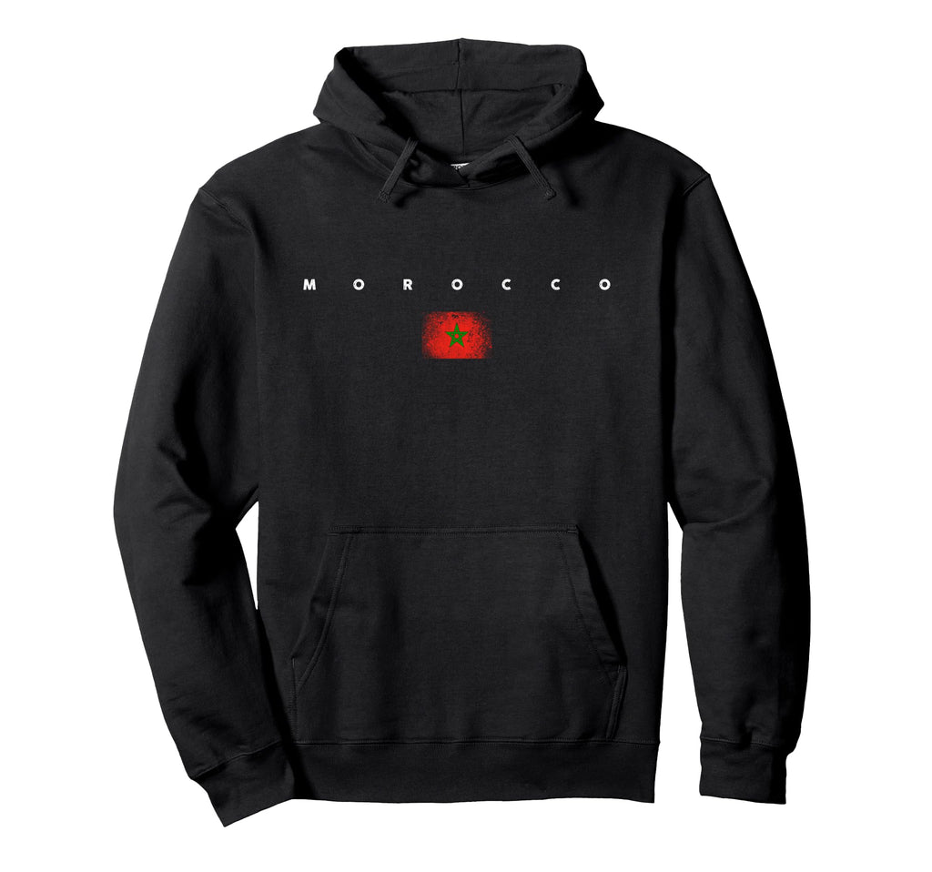 Morocco Flag Pride Soccer Moroccan Hoodie - Unique Graphic Men Women - T-Shirt, Sweatshirt, Hoodie