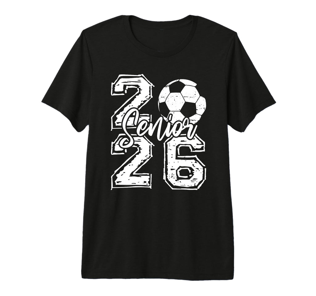 Class 2026 Soccer Senior 2026 Back T-Shirt - Custom Art Print for Adults - T-Shirt, Sweatshirt, Hoodie