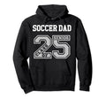 Senior Soccer Dad 2025 Groovy Soccer Hoodie - Minimalist Print Men Women - T-Shirt, Sweatshirt, Hoodie